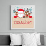 printfashion Boldog karácsonyt - Vászonkép - Fehér (6624686)