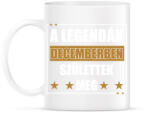 printfashion A legendák decemberben születtek meg - Bögre - Fehér (11014801)