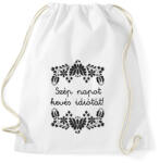 printfashion Szép napot kevés idiótát! - Sportzsák, Tornazsák - Fehér (16384097)