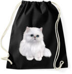 printfashion Macska - Sportzsák, Tornazsák - Fekete (4316027)