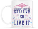 printfashion Gamer life - Bögre - Fehér (11862891)