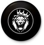 printfashion Oroszlán király - Kitűző, hűtőmágnes - Fekete (3098063)
