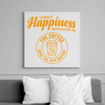 printfashion Happiness - Vászonkép - Fehér (6623664)