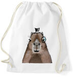 printfashion Mösziő Capybara - Sportzsák, Tornazsák - Fehér (13576076)