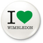 printfashion I love Wimbledon - Kitűző, hűtőmágnes - Fehér (3087562)