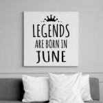 printfashion A legendák júniusban születnek - Vászonkép - Fehér (6621328)