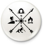 printfashion outdoor - Kitűző, hűtőmágnes - Fehér (13035246)