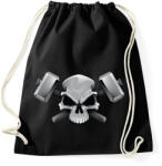 printfashion Skull Hammer - Sportzsák, Tornazsák - Fekete (862864)
