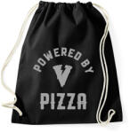 printfashion Powered by Pizza - Sportzsák, Tornazsák - Fekete (1082918)