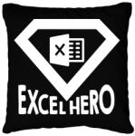 printfashion Excel hero - Párnahuzat, Díszpárnahuzat - Fekete (12565629)