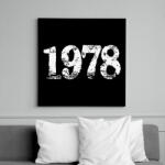printfashion 1978 - Vászonkép - Fekete (6661774)