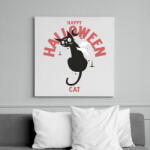 printfashion Halloween cat - Vászonkép - Fehér (9474272)