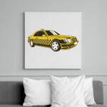 printfashion Taxi - Vászonkép - Fehér (10774233)