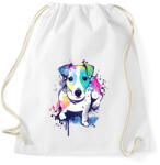 printfashion Színes kutya - Sportzsák, Tornazsák - Fehér (983785)