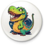 printfashion dino - Kitűző, hűtőmágnes - Fehér (13662747)