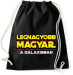 printfashion LEGNAGYOBB MAGYAR A GALAXISBAN - Sportzsák, Tornazsák - Fekete (11576255)