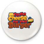printfashion Sajt a burgeredhez - Kitűző, hűtőmágnes - Fehér (3083717)