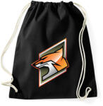 printfashion Fox - Sportzsák, Tornazsák - Fekete (854449)