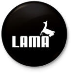 printfashion Puma Láma paródia - Kitűző, hűtőmágnes - Fekete (3096253)