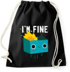 printfashion I'm fine - szemetes - Sportzsák, Tornazsák - Fekete (15998772)