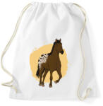 printfashion Ló - Sportzsák, Tornazsák - Fehér (6104034)