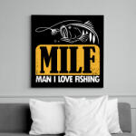 printfashion MILF pecás - Vászonkép - Fekete (6648023)