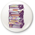 printfashion VHS kazetták - Kitűző, hűtőmágnes - Fehér (12660132)