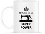 printfashion SEWING ITS ME SUPER POWER - Bögre - Fehér (1922298)