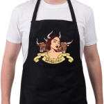 printfashion Rossz kislány - Kötény - Fekete (4918745)