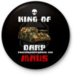 printfashion king of darp - Kitűző, hűtőmágnes - Fekete (3102044)