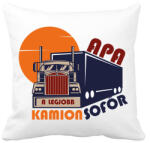 printfashion Apa a legjobb kamionsofőr - Párnahuzat, Díszpárnahuzat - Fehér (6549948)