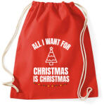 printfashion CHRISTMAS IS CHRISTMAS - Sportzsák, Tornazsák - Piros (10133955)