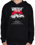 printfashion Nissan GTR R35 Nismo - Gyerek kapucnis pulóver - Fekete (7051779)