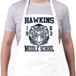 printfashion Hawkins Tigers - Kötény - Fehér (7294138)