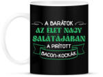 printfashion Pirított bacon-kockák - Bögre - Fekete (13507391)