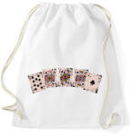 printfashion Póker - Sportzsák, Tornazsák - Fehér (15461975)