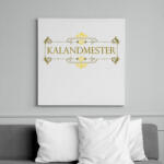printfashion Díszes Kalandmester Felirat - Vászonkép - Fehér (6632190)