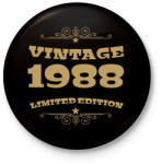 printfashion 1988 - Kitűző, hűtőmágnes - Fekete (4095953)