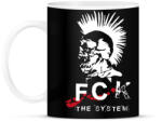 printfashion Fck the system - Bögre - Fekete (7668141)