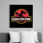 printfashion Guinea pig Park - Vászonkép - Fekete (13425568)
