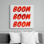 printfashion boom boom boom - Vászonkép - Fehér (6628392)