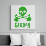 printfashion garden skull - Vászonkép - Fehér (6627682)