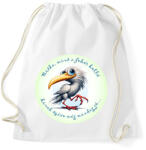 printfashion Ritka, mint a fehér holló. . . - Sportzsák, Tornazsák - Fehér (15866694)