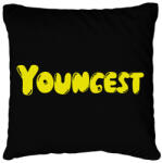 printfashion Youngest - Legkisebb tesó - Párnahuzat, Díszpárnahuzat - Fekete (7016399)