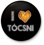 printfashion I love tócsni - Kitűző, hűtőmágnes - Fekete (8699161)