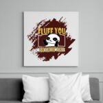 printfashion fluffinfluffpanda - Vászonkép - Fehér (6635985)