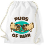printfashion Mopsz csata - Sportzsák, Tornazsák - Fehér (12039559)