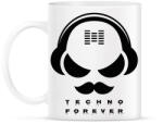 printfashion Techno forever - DJ - Bögre - Fehér (6581238)