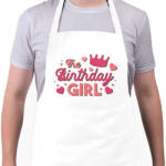 printfashion Születésnapos lány - The Birthday girl - Kötény - Fehér (4914841)