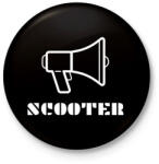 printfashion SCOOTER - Kitűző, hűtőmágnes - Fekete (11376933)